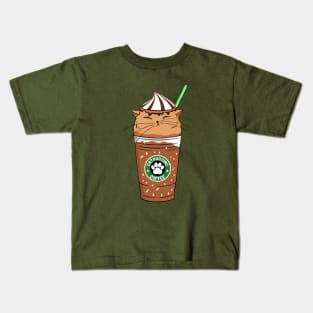 Cat and cappuccino Kids T-Shirt